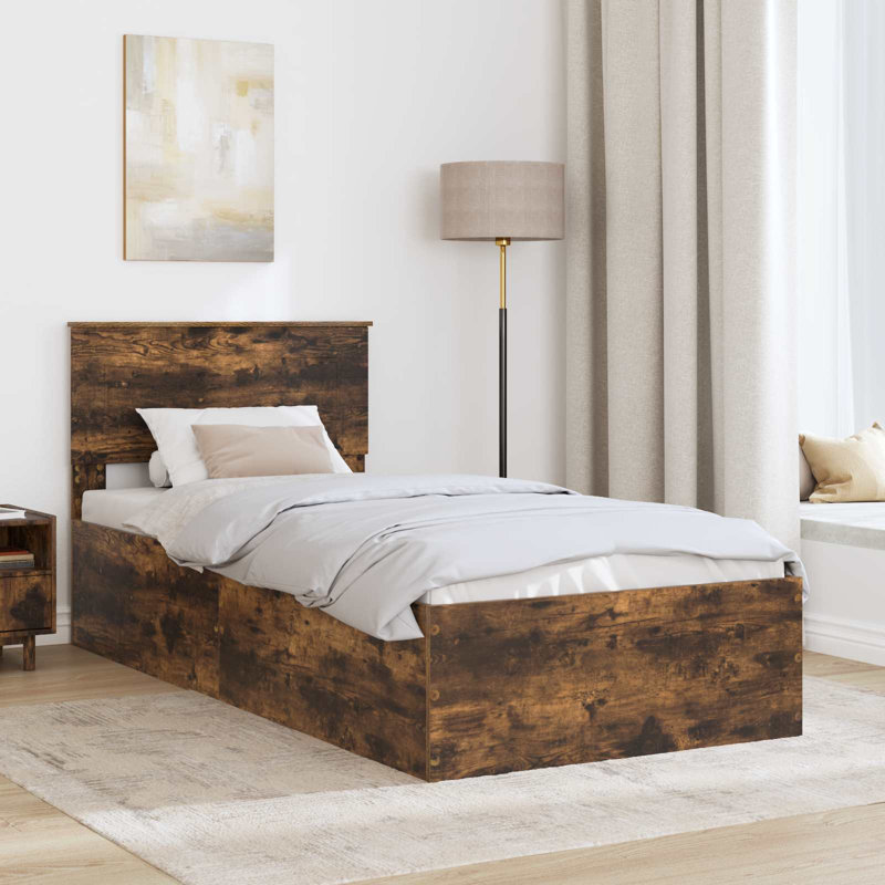 Bed, Single (3'), Smoked Oak