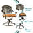 Oval 8 - Person 83.8" Long Dining Set with Cushions-1404063123-1361474429