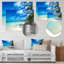 «Tropical Beach with Palm Shadows» de Mattos - reproduction de photo-2014784663-2014784659
