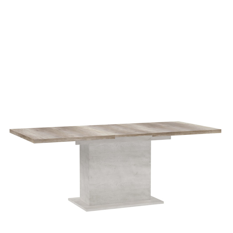 Nuzzo Extendable Dining Table, Brown/Pinia White