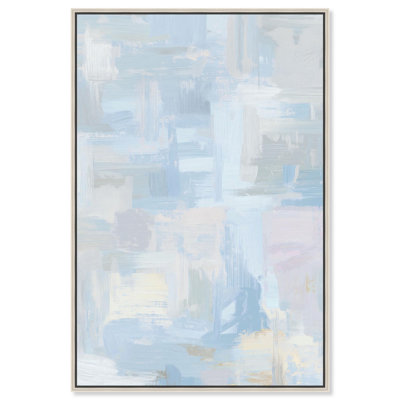 «Aqua Dreamscape I», impression sur toile, art mural bleu apaisant par Art Remedy