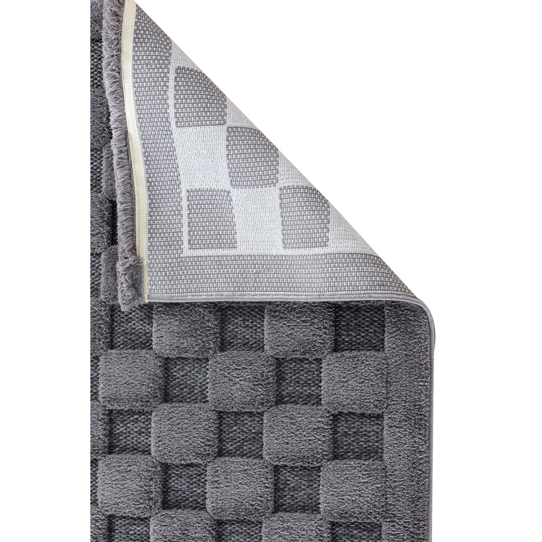 Exavier Geometric Polyester Machine Made Area Rug