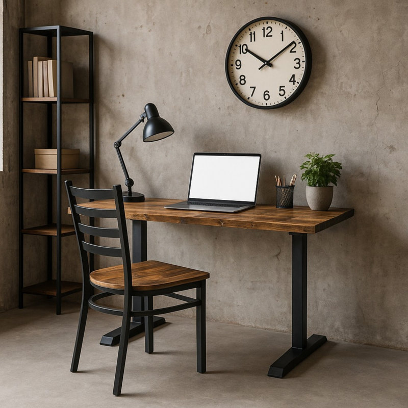 Bureau en terre et en fer The Rustic Harvest, H 29,75 po x l 30 po x P 24 po
