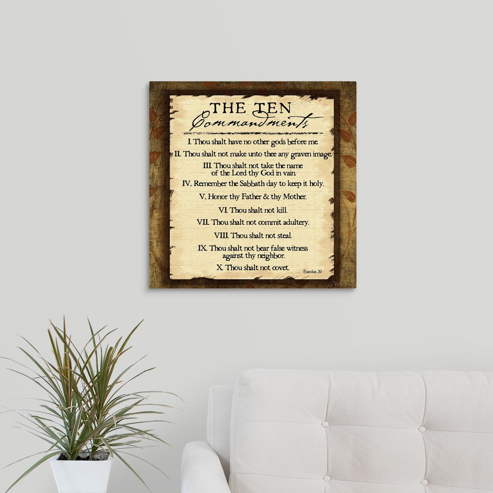 " Ten Commandments " by Jennifer Pugh Great Big Canvas 