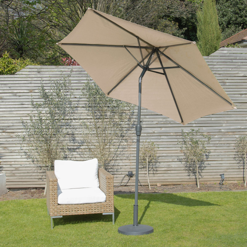 Wymore 250cm Market Parasol, Cream