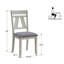 Chaises de salle à manger rembourrées H 41,3 po avec dossier à lattes Badgery (ensemble de 2)
