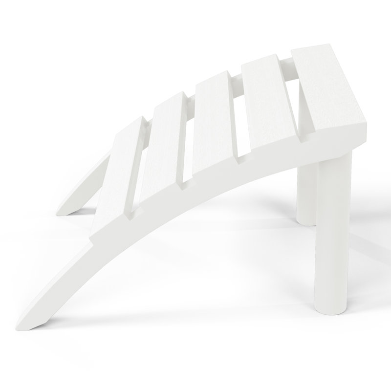 Repose-pieds d'extérieur en poly Adirondack, Blanc