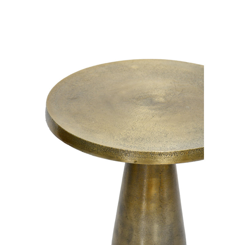 Table d'appoint en métal - Table d'appoint conique moderne, Laiton antique