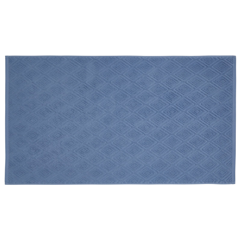 Diamond Sculpture Hand Towel Single, Blue