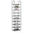 vidaXL Shoe Rack Black Non-woven Fabric, Powder-Coated Steel, Plastic Tall