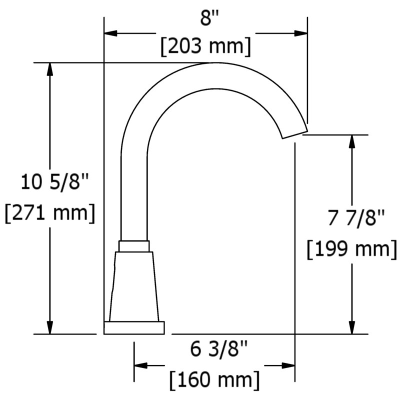 Robinet de baignoire à fixation sur plateau 4 trous Pallace ™, Nickel poli, Croix