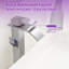 Modern Single Hole Faucet for Vessel Sink - Brushed Gold Waterfall Bathroom Tap-105189771