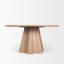 Jovani 48" Solid Light Brown Mango Wood Round Dining Table-956014713-956014715