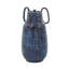 Ceramic Blue Decorative Vase with Handles