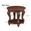 Table de bout ronde rétro 22 po, canapé en bois massif avec tablette, table de coin de salon facile à assembler, cerisier-1493153586-1493153590