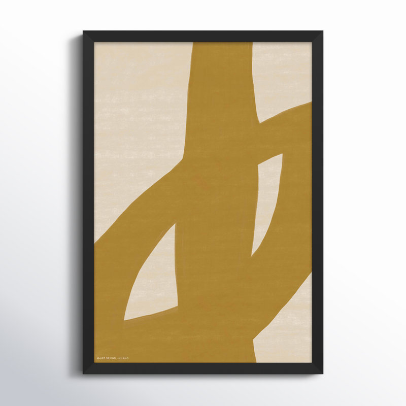 Form And Fusion 1 by Romina Gadler, 25" H x 17.5" W x 1.25" D, Black Framed Paper