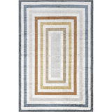 Alienor SpinClean Striped Machine Washable Area Rug