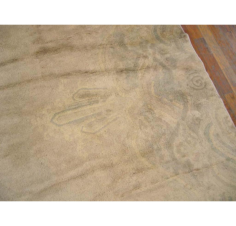 Tapis de dragon chinois du début du 20e siècle (14 pi 4 po x 23 pi 8 po - 437 x 721)