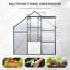 Serre en polycarbonate 6 x 12 pour l'extérieur noir