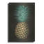Art mural luxueux en métal «Vintage Pineapple 1» par Wild Apple, 24 po x 36 po