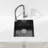 18 x 18 Inch Black Undermount Stainless Steel Kitchen Sink, Single Bowl 16 Gauge with Drain & Hook