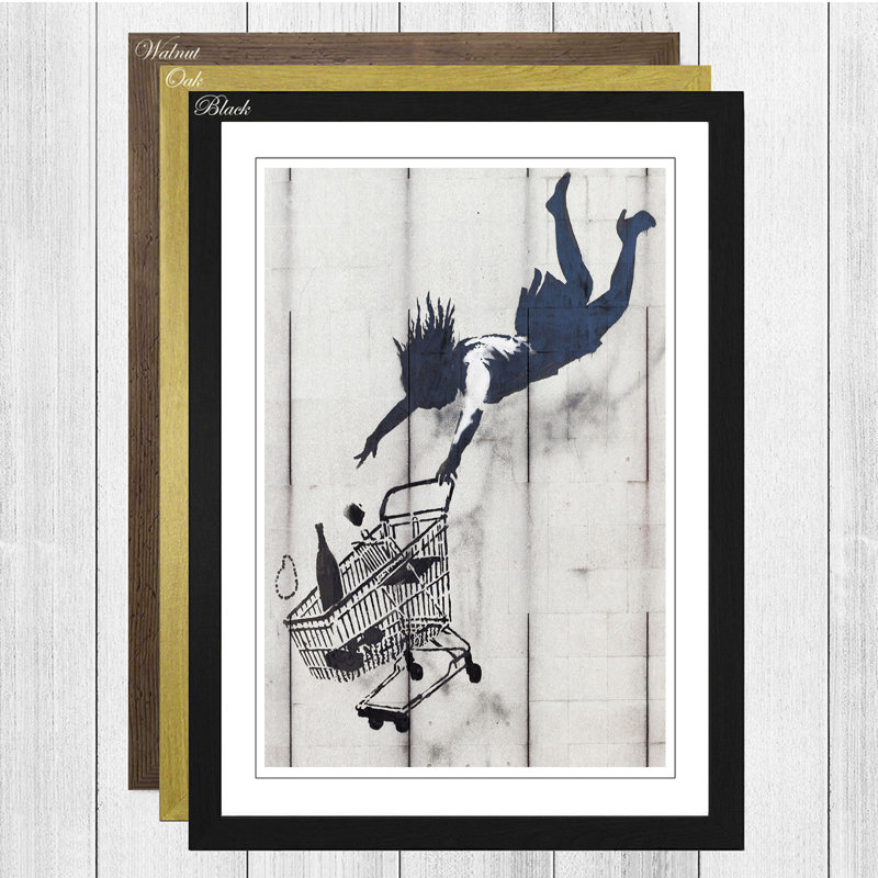 Banksy - Single Picture Frame Painting, Black