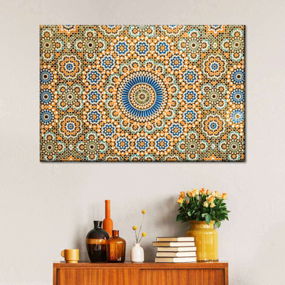 Moroccan Ceramic Tile Abstract Canvas Print