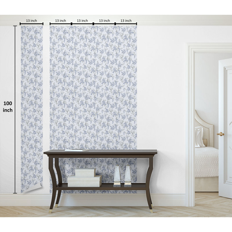 Tarik Roll, L 100 po x l 13 po, Bleu pâle / gris pâle / gris