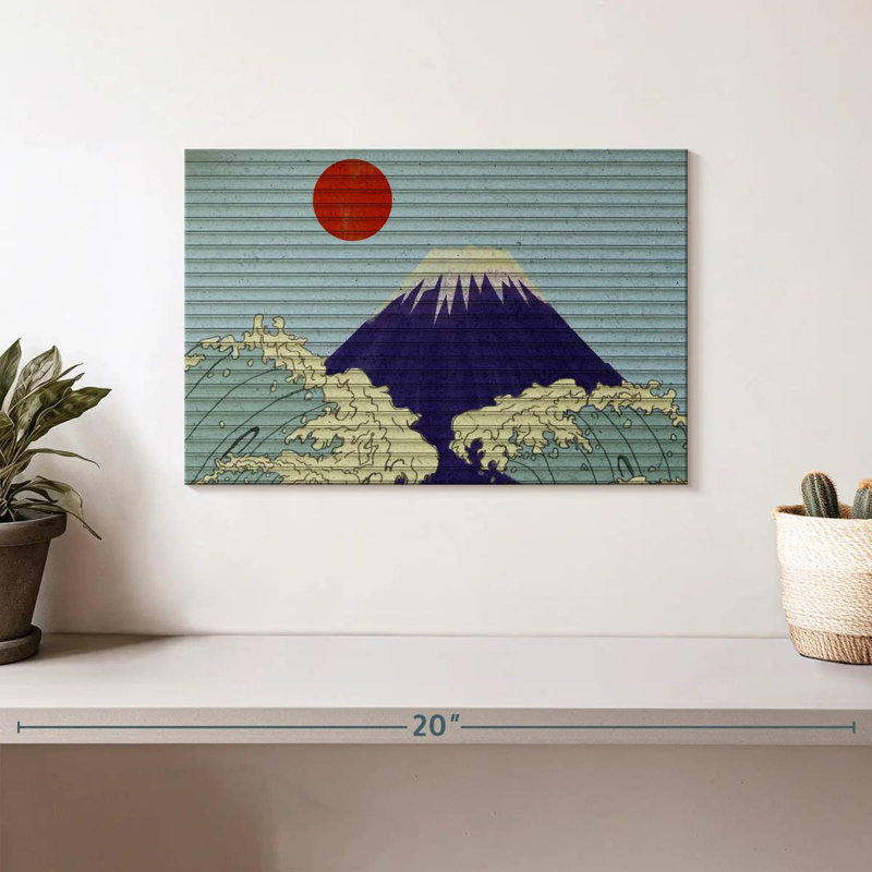 Grandes vagues d'Alvord, Mont Fuji, H 8 po x l 12 po