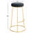 Upholstered Counter Stool with Metal Frame-1219671979