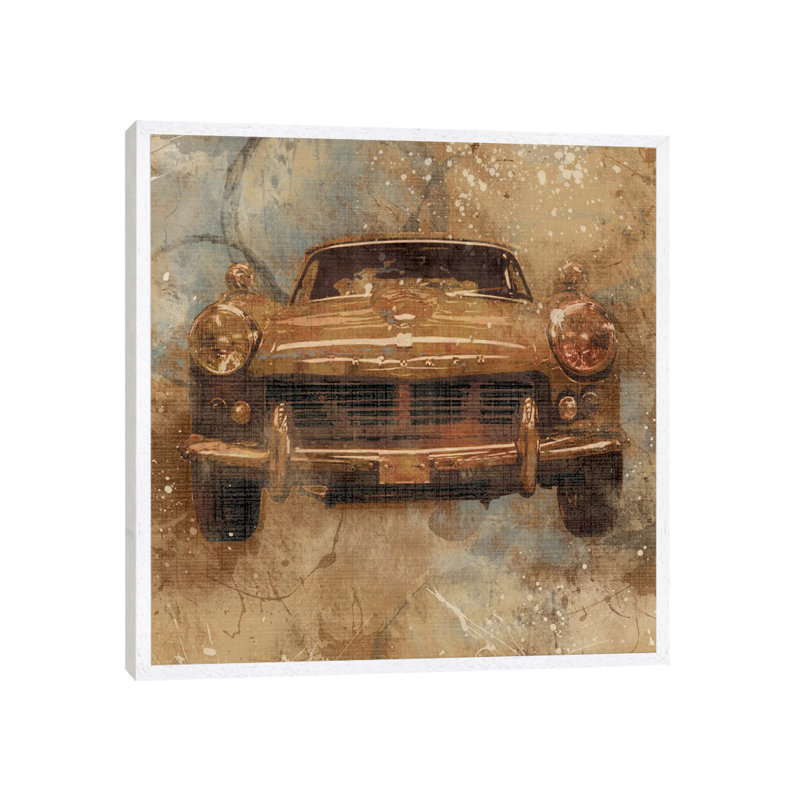 Live to Ride I 1 Piece Painting on Canvas, 66.04 cm H x 66.04 cm W, White Framed Canvas