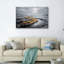 Paysage d'hiver, ensemble de 1 reproduction d'art sur toile-129321281-129321282