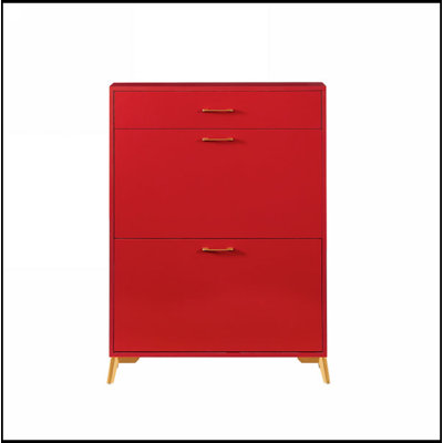 12Pairs_Shoe Storage Cabinet For Entryway, Shoe Organizer With 2 Flip Drawers, Hidden Shoe Rack Storage Organizer For Doorway Hallway Closet