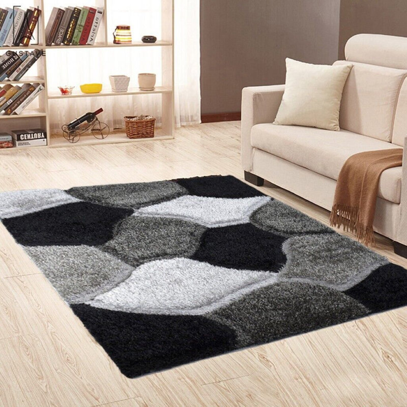 Arje Abstract Shag Area Rug, Rectangle 160 x 230cm