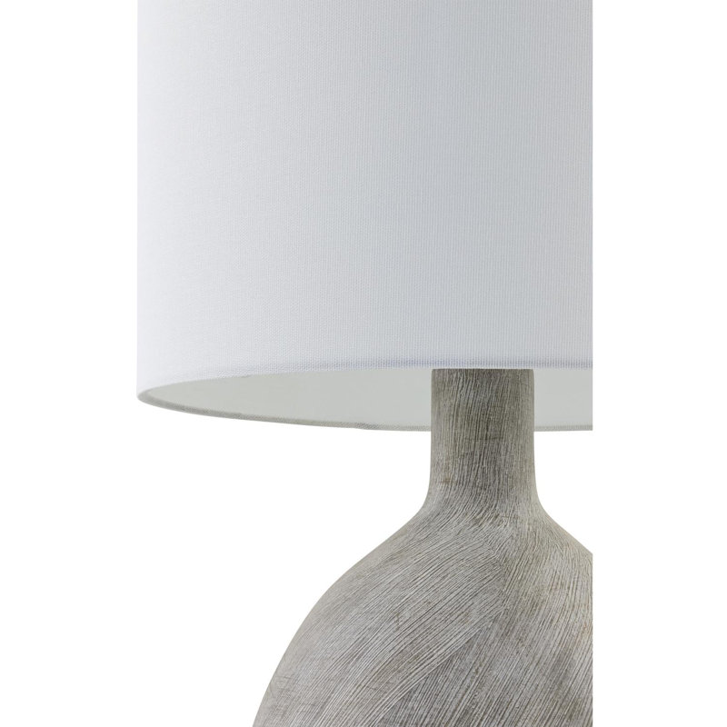Acord Hirotada Table Lamp, Dark Gray, White