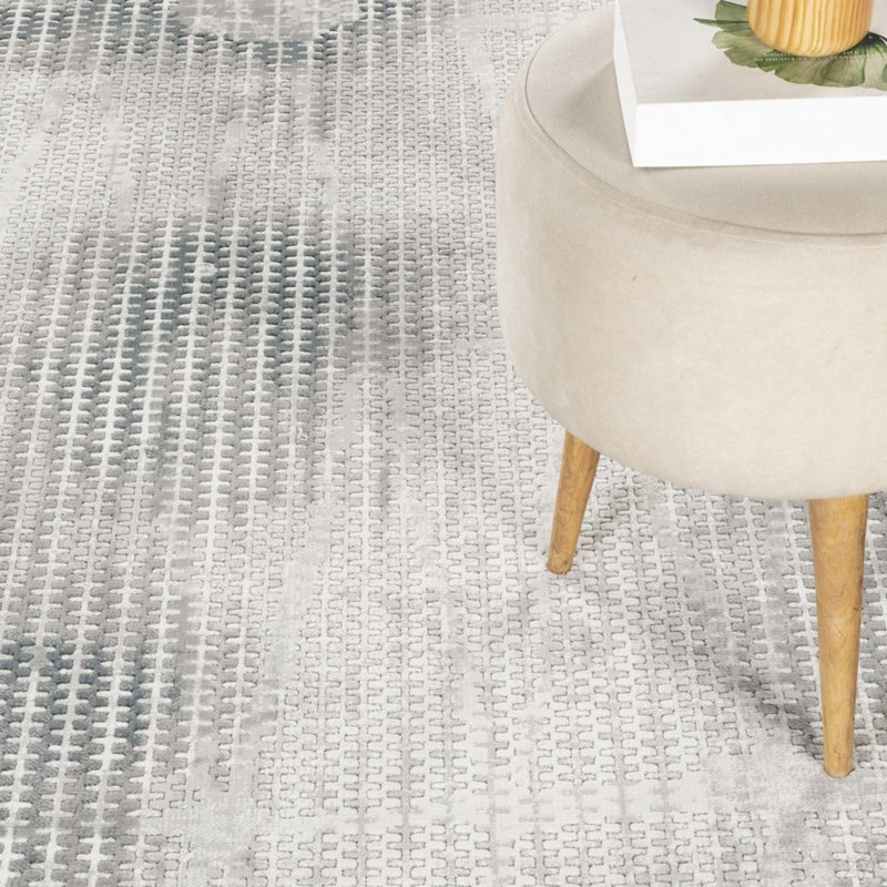 Tapis géométrique entrelacé, Rectangle 7 pi 10 po x 10 pi 6 po