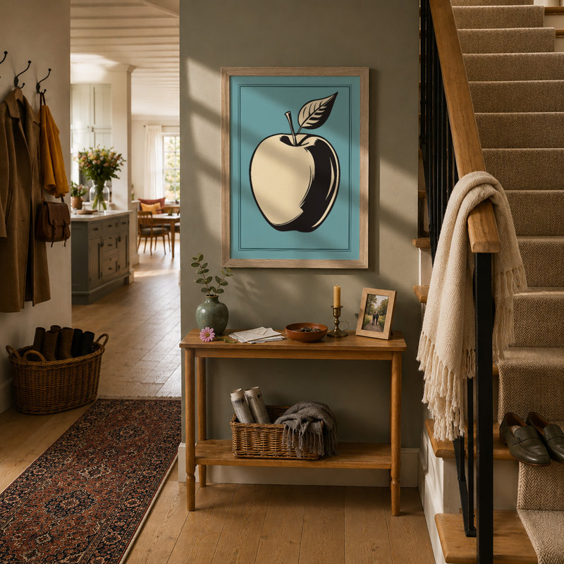 Apple Study Botanical - Print, A1 - 84.1 x 59.4 cm, Oak