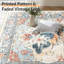 Rectangle 150 cm x 150 cm Floral Knitted Washable Area Rug