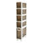 Armoire de rangement mince avec roulettes-1565394005