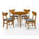 Boutault 4 - Person Solid Wood Top Four Leg Dining Set