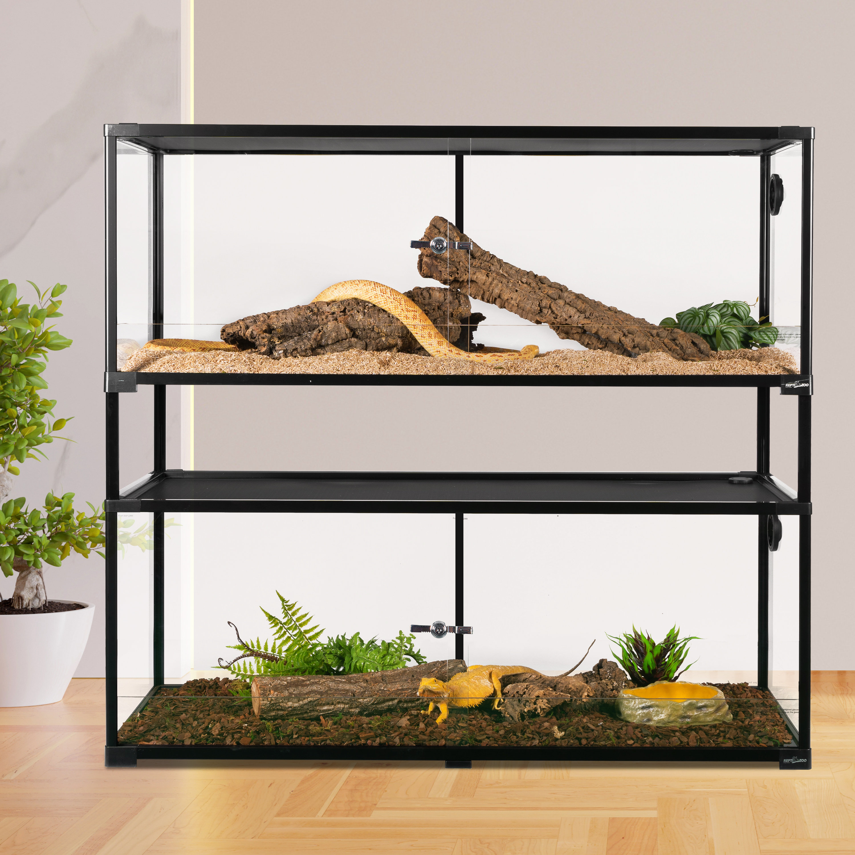 REPTIZOO 48'' x 18'' x 44'' Reptile Terrarium & Reviews | Wayfair