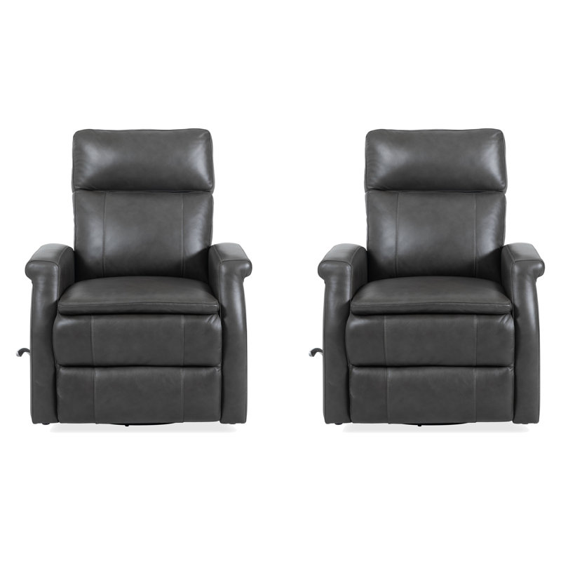 Ensemble de deux fauteuils inclinables et pivotants, Corbeau