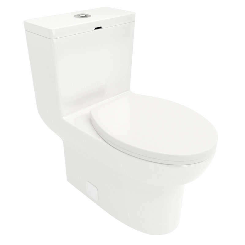 Toilette en céramique moderne - double chasse, chasse silencieuse, siège à fermeture douce et siège confortable, performance stable