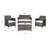 Hokendauqua 4 - Person Patio Conversation Set with Cushions-1608529111
