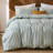 100% Cotton Comforter Set King Size, Blue & Yellow Striped Comforter Set Modern Coastal Style Bedding Set 3 Pieces-123262384-123262385