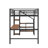 Full Size Metal Loft Bed With Desk, Storage Staircase And LED Light-545068244
