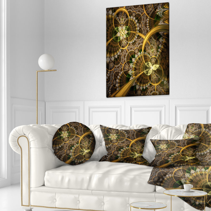 Coussin floral, 12 po x 20 po, Rectangulaire