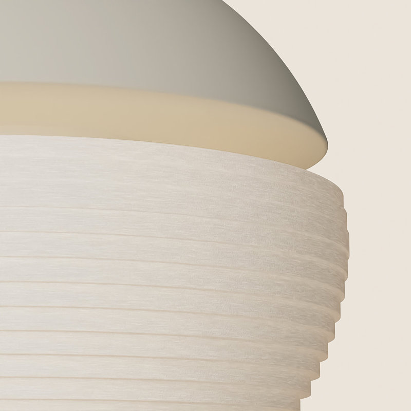 Cora Pendant Light, Sand/Black