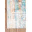 Tapis décoratif rayé vert, orange et beige-1870999962