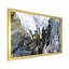 Jaune jaune et noir liquide Art Waves I - peinture sur toile-67386651-67386649